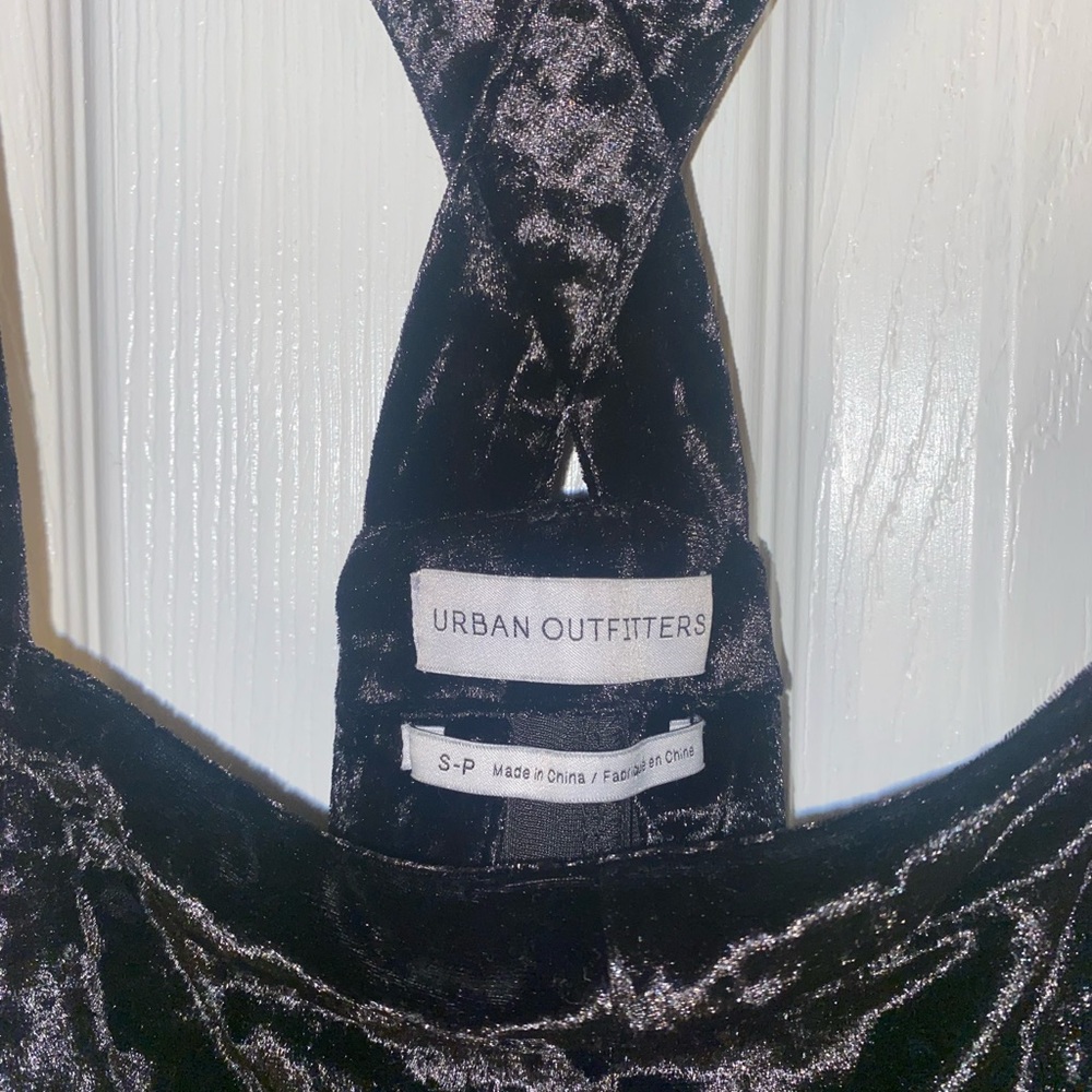 crushed velvet overall romper